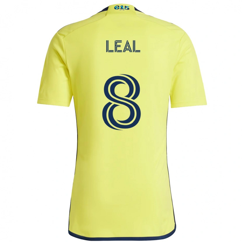 Danxen Mujer Camiseta Randall Leal #8 Azul Marino Amarillo 1ª Equipación 2025/26 La Camisa
