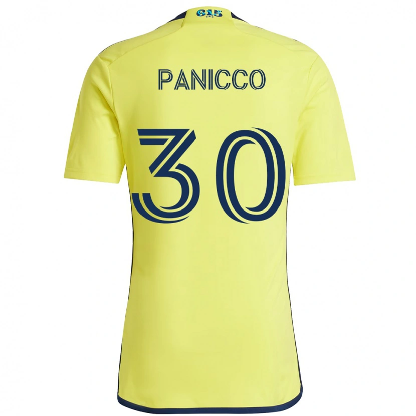 Danxen Mujer Camiseta Elliot Panicco #30 Azul Marino Amarillo 1ª Equipación 2025/26 La Camisa