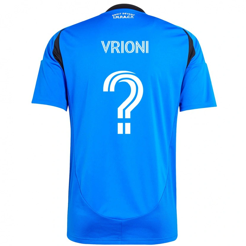 Danxen Mujer Camiseta Giacomo Vrioni #0 Azul Oscuro Negro 1ª Equipación 2025/26 La Camisa