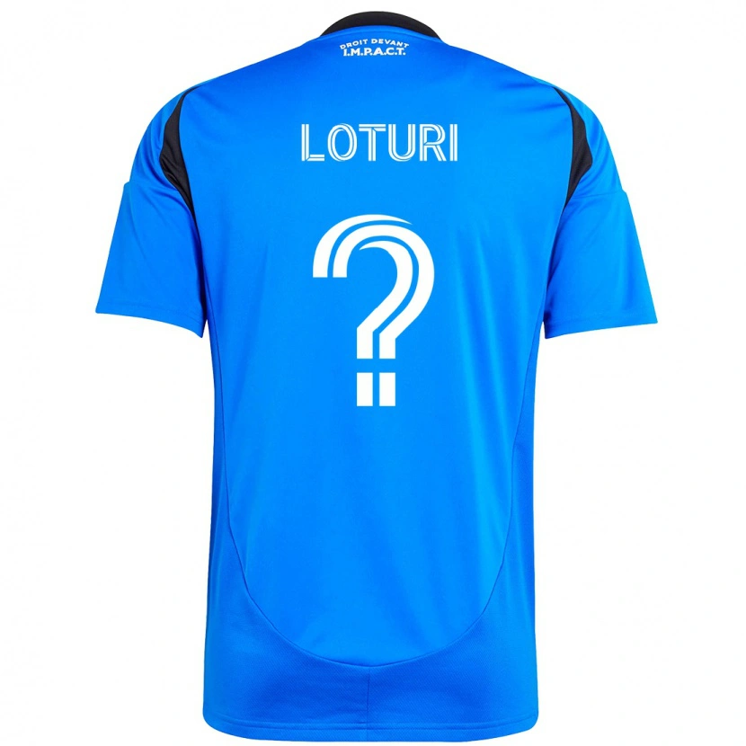 Danxen Mujer Camiseta Victor Loturi #0 Azul Oscuro Negro 1ª Equipación 2025/26 La Camisa