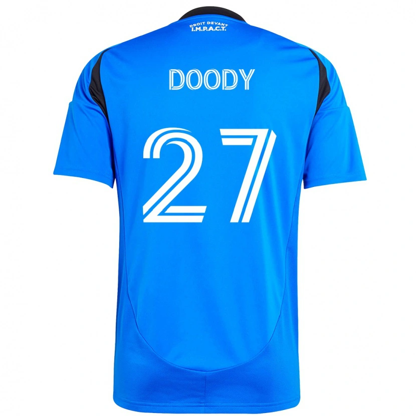 Danxen Mujer Camiseta Grayson Doody #27 Azul Oscuro Negro 1ª Equipación 2025/26 La Camisa
