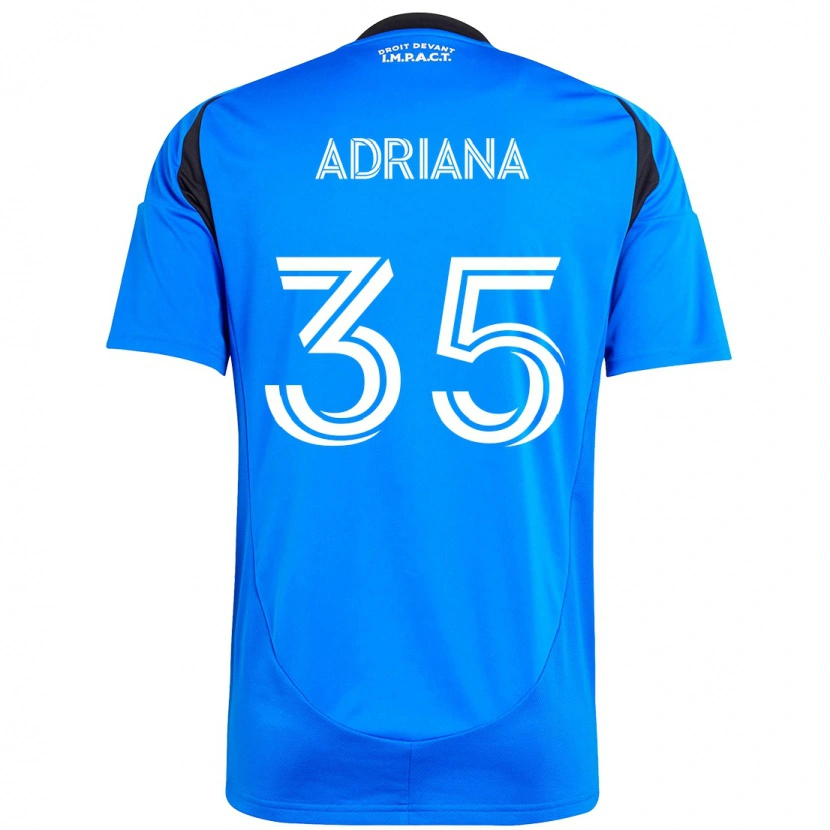 Danxen Mujer Camiseta Teoli Adriana #35 Azul Oscuro Negro 1ª Equipación 2025/26 La Camisa