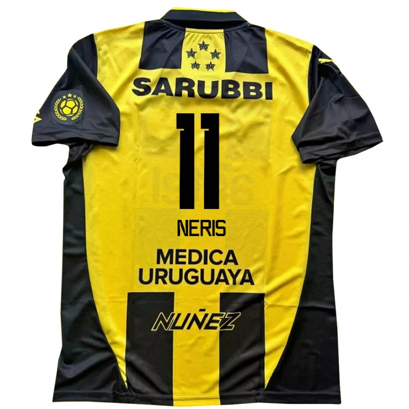 Danxen Mujer Camiseta José Neris #11 Negro Amarillo 1ª Equipación 2025/26 La Camisa