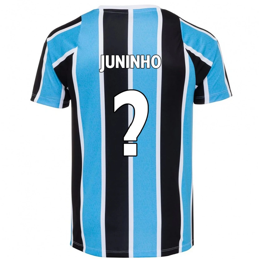 Danxen Mujer Camiseta Juninho #0 Azul Negro Blanco 1ª Equipación 2025/26 La Camisa