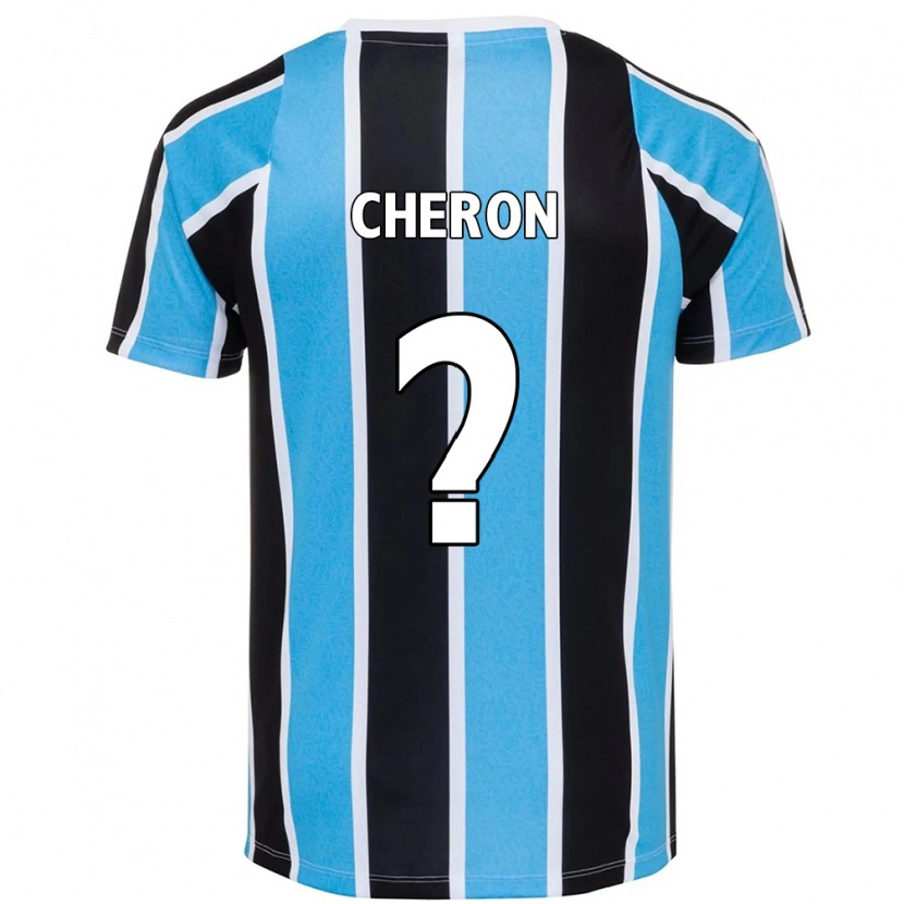 Danxen Mujer Camiseta Bruno Cheron #0 Azul Negro Blanco 1ª Equipación 2025/26 La Camisa