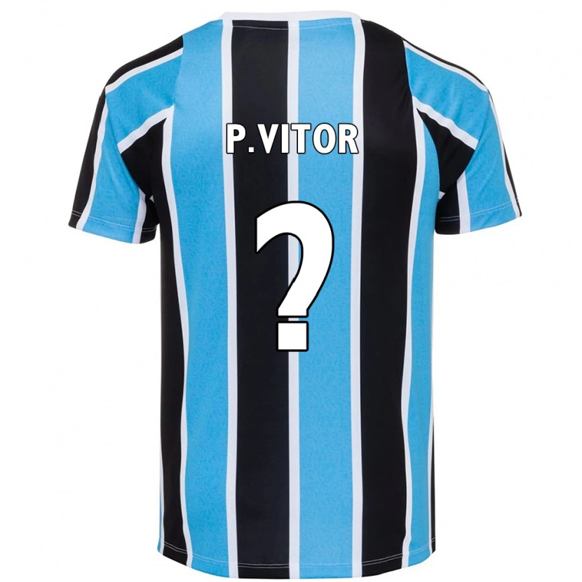 Danxen Mujer Camiseta Pedro Vitor #0 Azul Negro Blanco 1ª Equipación 2025/26 La Camisa