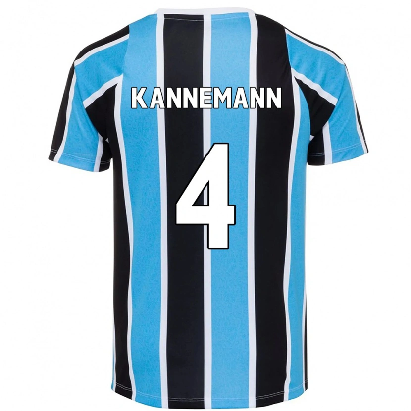 Danxen Mujer Camiseta Walter Kannemann #4 Blanco Azul 1ª Equipación 2025/26 La Camisa
