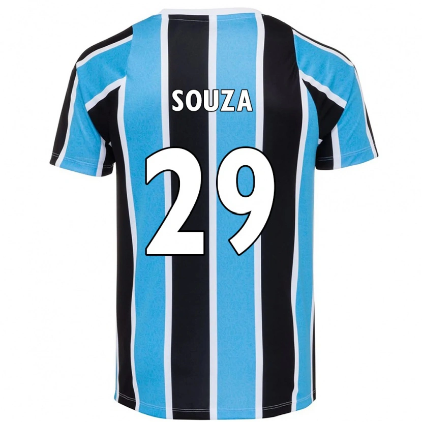 Danxen Mujer Camiseta Diego Souza #29 Blanco Azul 1ª Equipación 2025/26 La Camisa