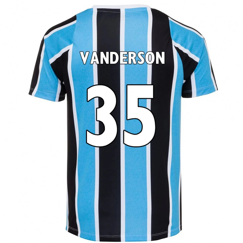 Danxen Mujer Camiseta Vanderson #35 Blanco Azul 1ª Equipación 2025/26 La Camisa