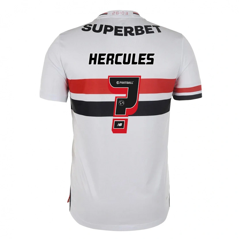 Danxen Mujer Camiseta Hercules #0 Rojo Negro Blanco 1ª Equipación 2025/26 La Camisa
