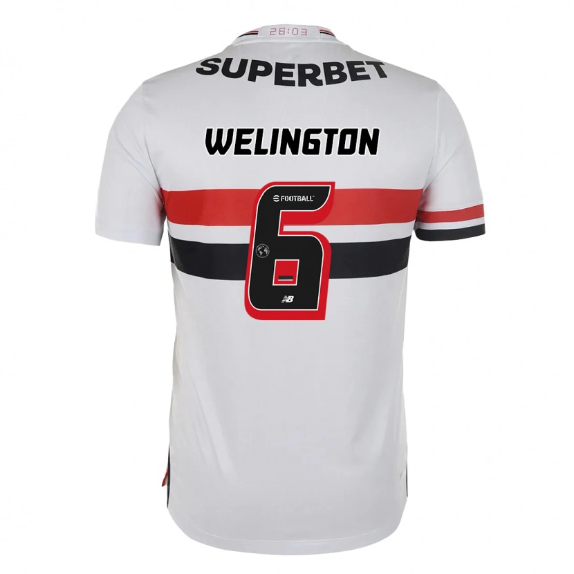 Danxen Mujer Camiseta Welington #6 Rojo Negro Blanco 1ª Equipación 2025/26 La Camisa