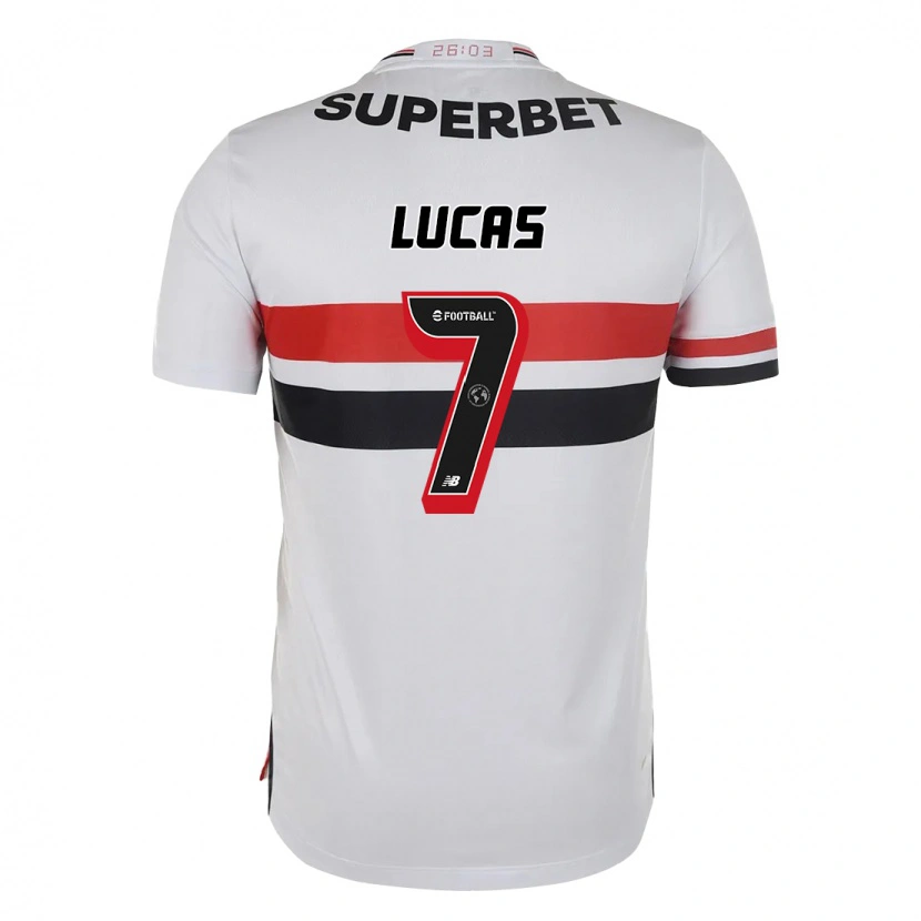 Danxen Mujer Camiseta Lucas Moura #7 Negro Rojo 1ª Equipación 2025/26 La Camisa
