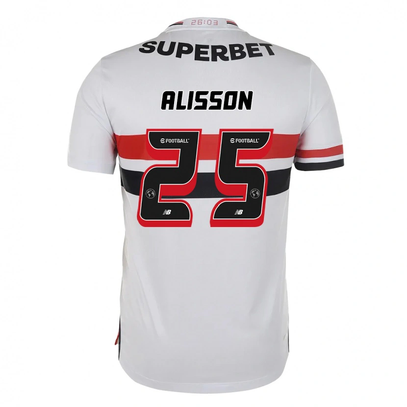 Danxen Mujer Camiseta Alisson #25 Rojo Negro Blanco 1ª Equipación 2025/26 La Camisa