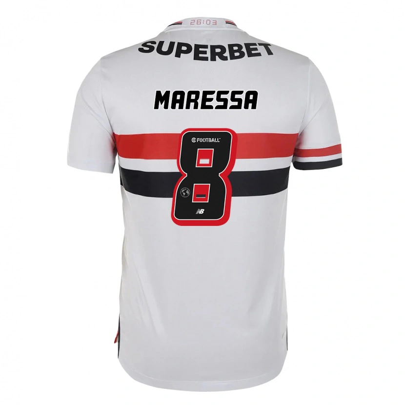 Danxen Mujer Camiseta Maressa #8 Rojo Negro Blanco 1ª Equipación 2025/26 La Camisa