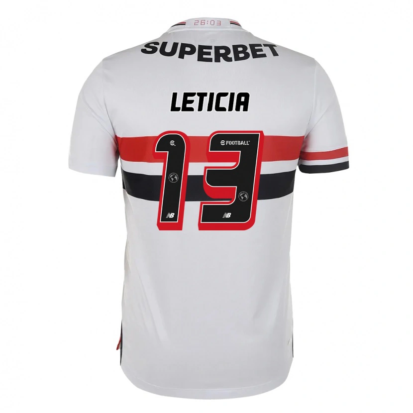 Danxen Mujer Camiseta Leticia #13 Rojo Negro Blanco 1ª Equipación 2025/26 La Camisa