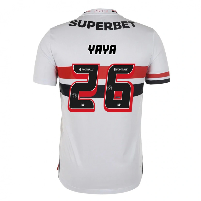 Danxen Mujer Camiseta Yaya #26 Rojo Negro Blanco 1ª Equipación 2025/26 La Camisa