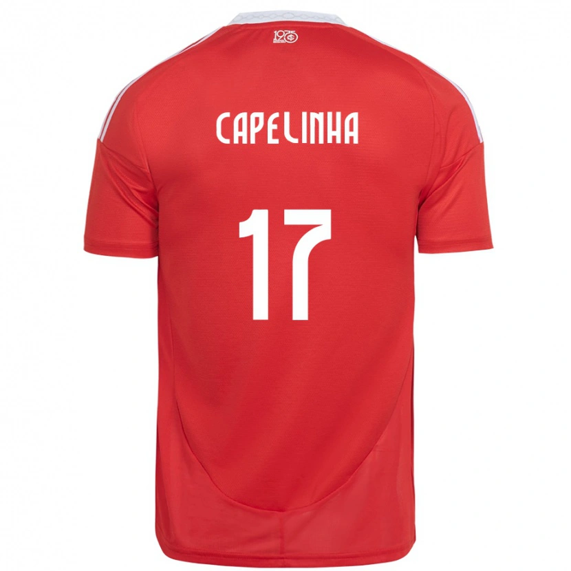 Danxen Mujer Camiseta Capelinha #17 Rojo Blanco 1ª Equipación 2025/26 La Camisa