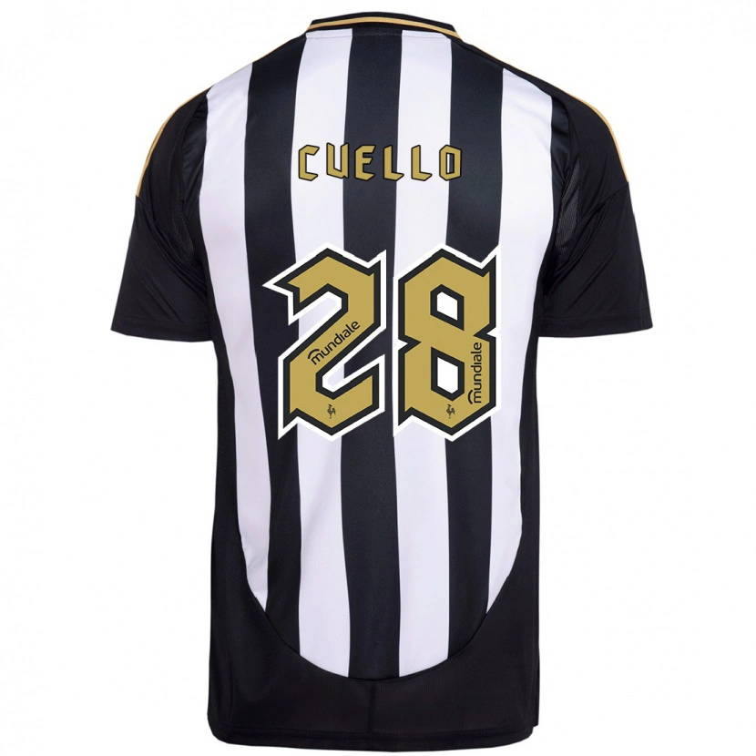 Danxen Mujer Camiseta Tomás Cuello #28 Blanco Negro 1ª Equipación 2025/26 La Camisa