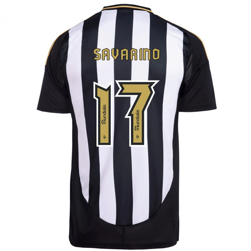 Danxen Mujer Camiseta Jefferson Savarino #17 Blanco Negro 1ª Equipación 2025/26 La Camisa
