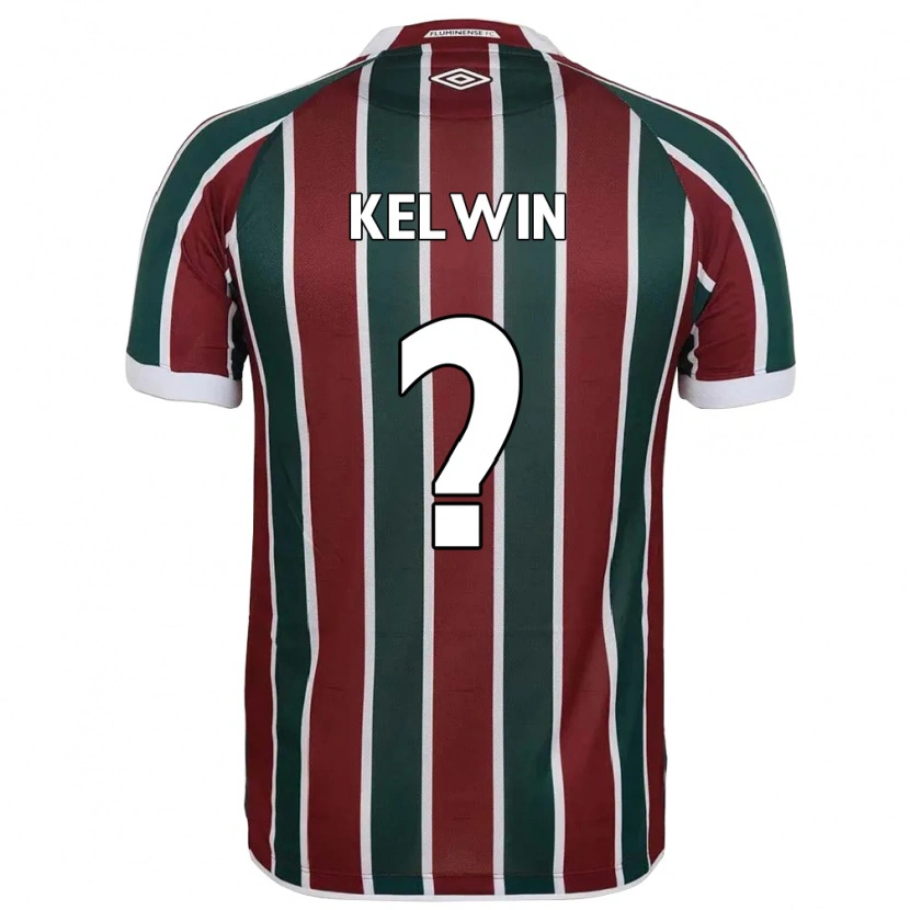 Danxen Mujer Camiseta Kelwin #0 Blanco Verde Granate 1ª Equipación 2025/26 La Camisa