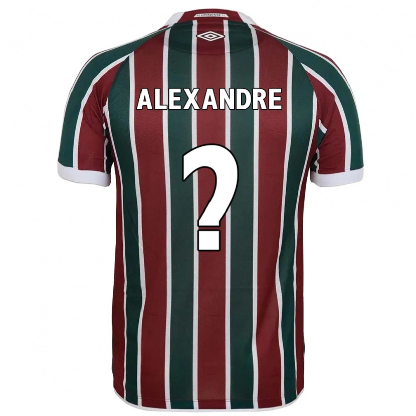 Danxen Mujer Camiseta Alexandre #0 Blanco Verde Granate 1ª Equipación 2025/26 La Camisa