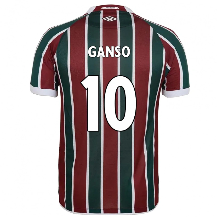 Danxen Mujer Camiseta Ganso #10 Blanco Verde Granate 1ª Equipación 2025/26 La Camisa