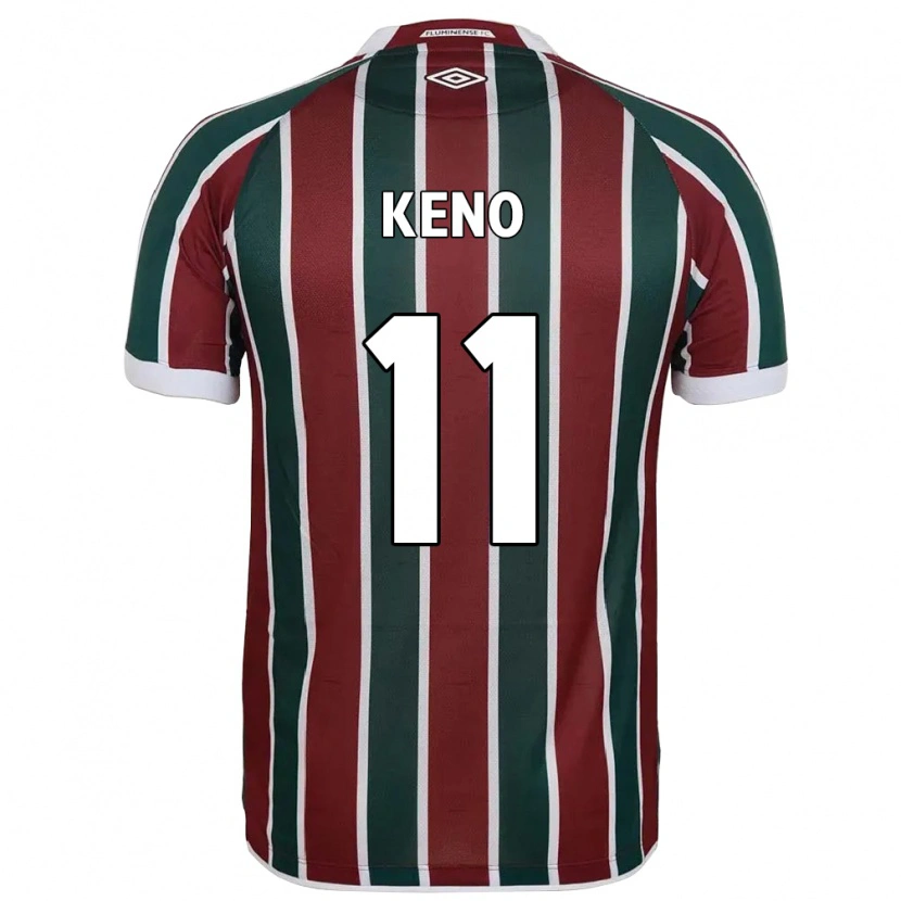 Danxen Mujer Camiseta Keno #11 Blanco Verde Granate 1ª Equipación 2025/26 La Camisa
