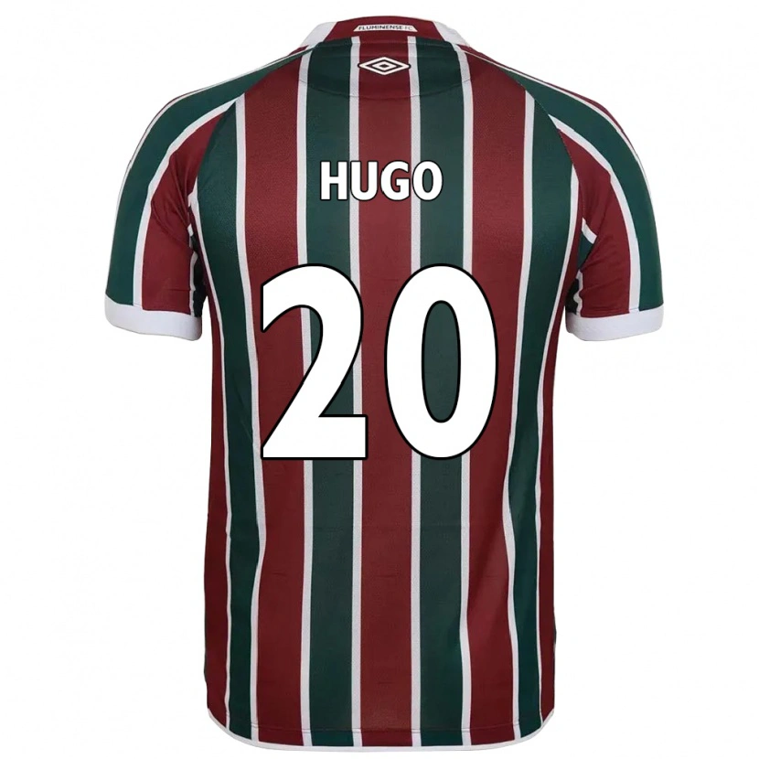 Danxen Mujer Camiseta Victor Hugo #20 Blanco Verde Granate 1ª Equipación 2025/26 La Camisa