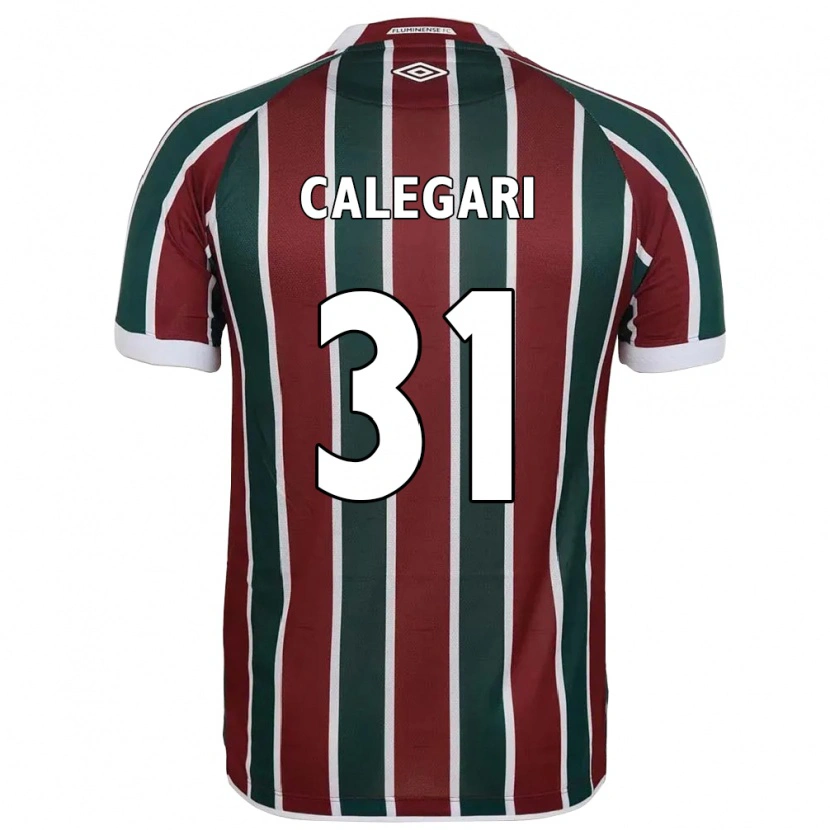 Danxen Mujer Camiseta Calegari #31 Blanco Verde Granate 1ª Equipación 2025/26 La Camisa
