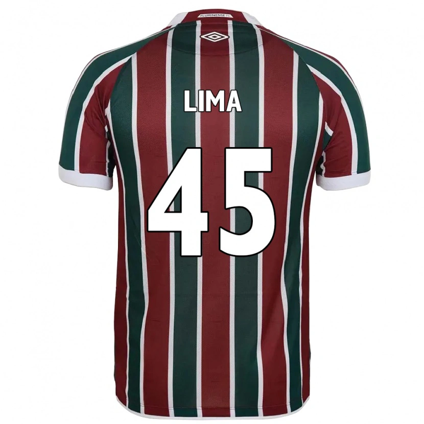 Danxen Mujer Camiseta Lima #45 Verde Granate Blanco 1ª Equipación 2025/26 La Camisa