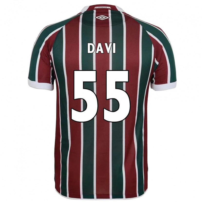 Danxen Mujer Camiseta Wallace Davi #55 Verde Granate Blanco 1ª Equipación 2025/26 La Camisa