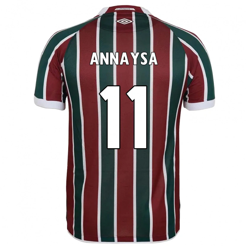 Danxen Mujer Camiseta Annaysa #11 Blanco Verde Granate 1ª Equipación 2025/26 La Camisa