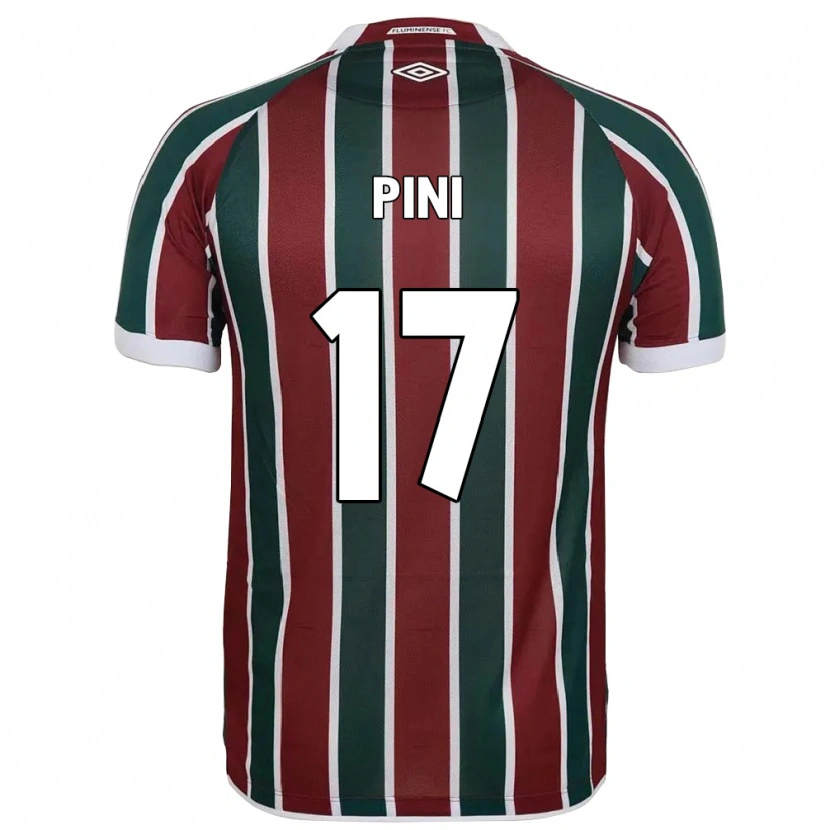 Danxen Mujer Camiseta Camila Pini #17 Blanco Verde Granate 1ª Equipación 2025/26 La Camisa