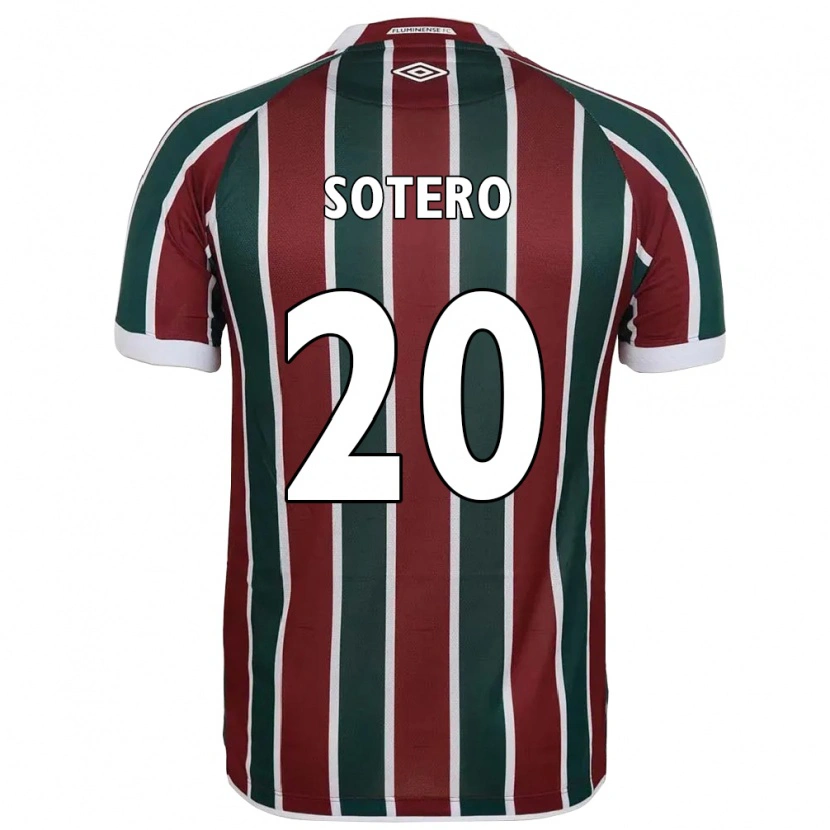 Danxen Mujer Camiseta Kamilla Sotero #20 Blanco Verde Granate 1ª Equipación 2025/26 La Camisa