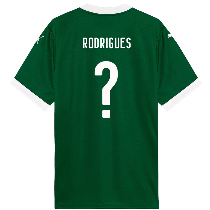 Danxen Mujer Camiseta César Rodrigues #0 Blanco Verde 1ª Equipación 2025/26 La Camisa