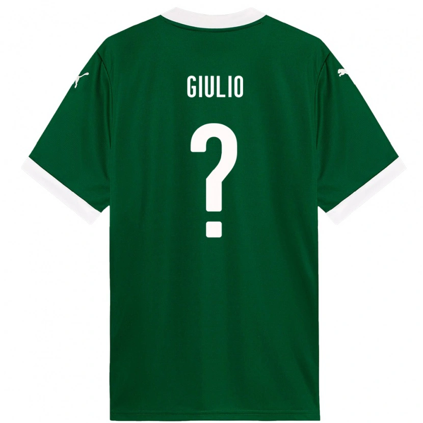Danxen Mujer Camiseta Giulio #0 Blanco Verde 1ª Equipación 2025/26 La Camisa