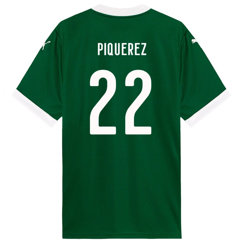 Danxen Mujer Camiseta Joaquín Piquerez #22 Blanco Verde 1ª Equipación 2025/26 La Camisa
