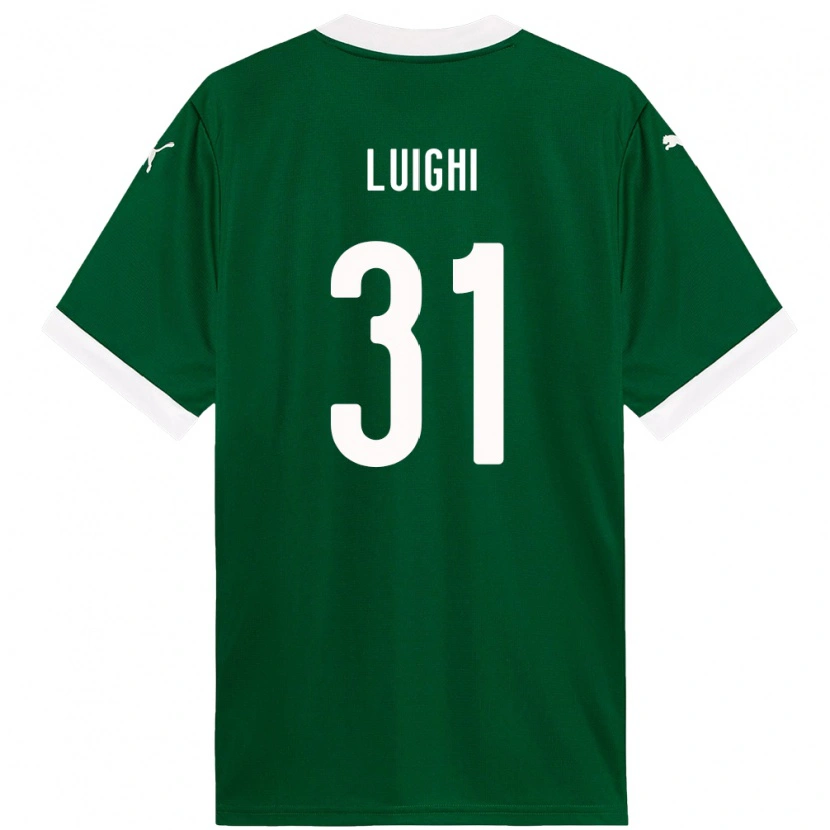 Danxen Mujer Camiseta Luighi #31 Blanco Verde 1ª Equipación 2025/26 La Camisa