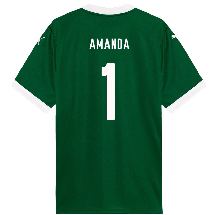 Danxen Mujer Camiseta Amanda #1 Blanco Verde 1ª Equipación 2025/26 La Camisa