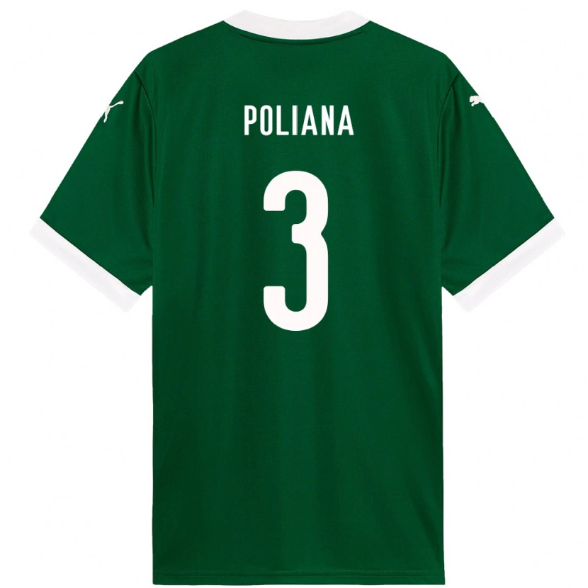 Danxen Mujer Camiseta Poliana #3 Blanco Verde 1ª Equipación 2025/26 La Camisa