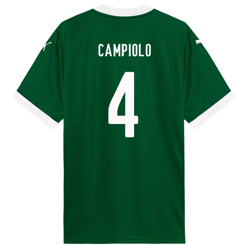 Danxen Mujer Camiseta Giovanna Campiolo #4 Verde Blanco 1ª Equipación 2025/26 La Camisa