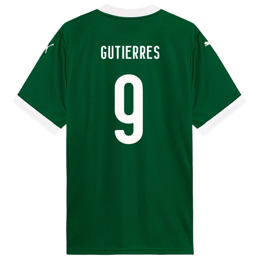 Danxen Mujer Camiseta Amanda Gutierres #9 Blanco Verde 1ª Equipación 2025/26 La Camisa