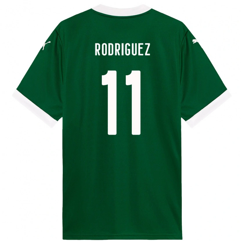 Danxen Mujer Camiseta Yamila Rodríguez #11 Blanco Verde 1ª Equipación 2025/26 La Camisa