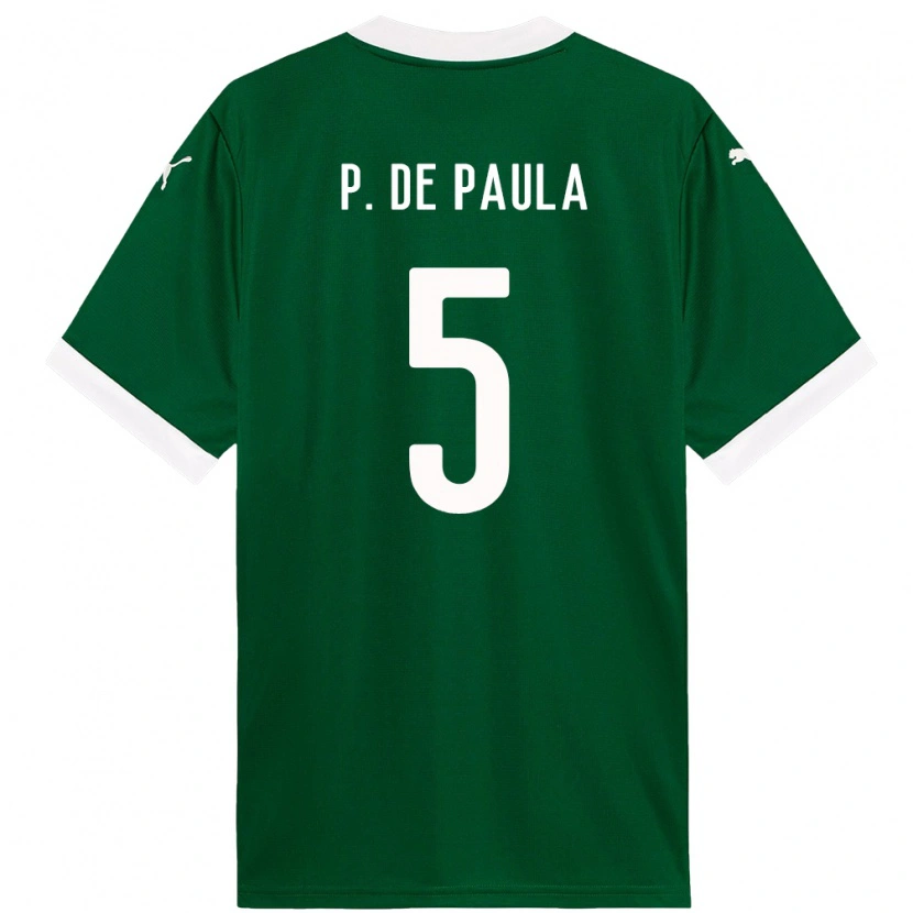 Danxen Mujer Camiseta Patrick De Paula #5 Blanco Verde 1ª Equipación 2025/26 La Camisa