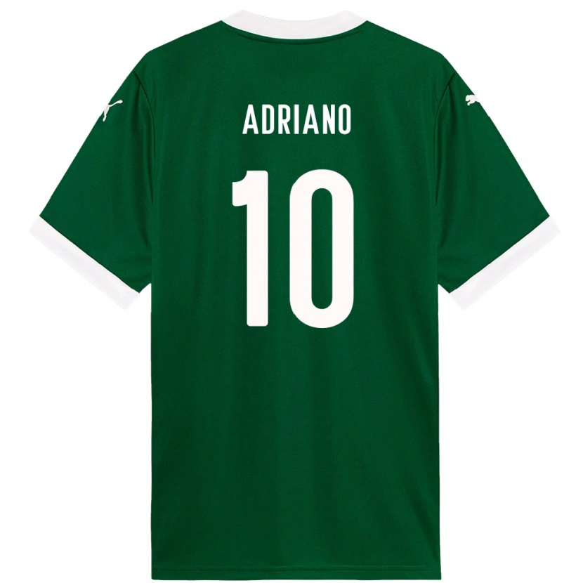 Danxen Mujer Camiseta Luiz Adriano #10 Blanco Verde 1ª Equipación 2025/26 La Camisa
