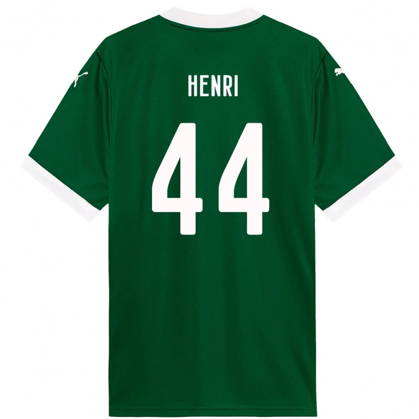 Danxen Mujer Camiseta Henri #44 Blanco Verde 1ª Equipación 2025/26 La Camisa