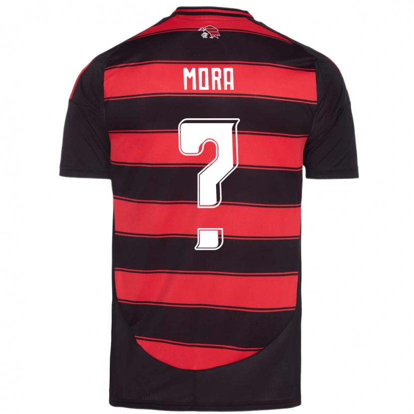 Danxen Mujer Camiseta Jorge Mora #0 Blanco Rojo 1ª Equipación 2025/26 La Camisa