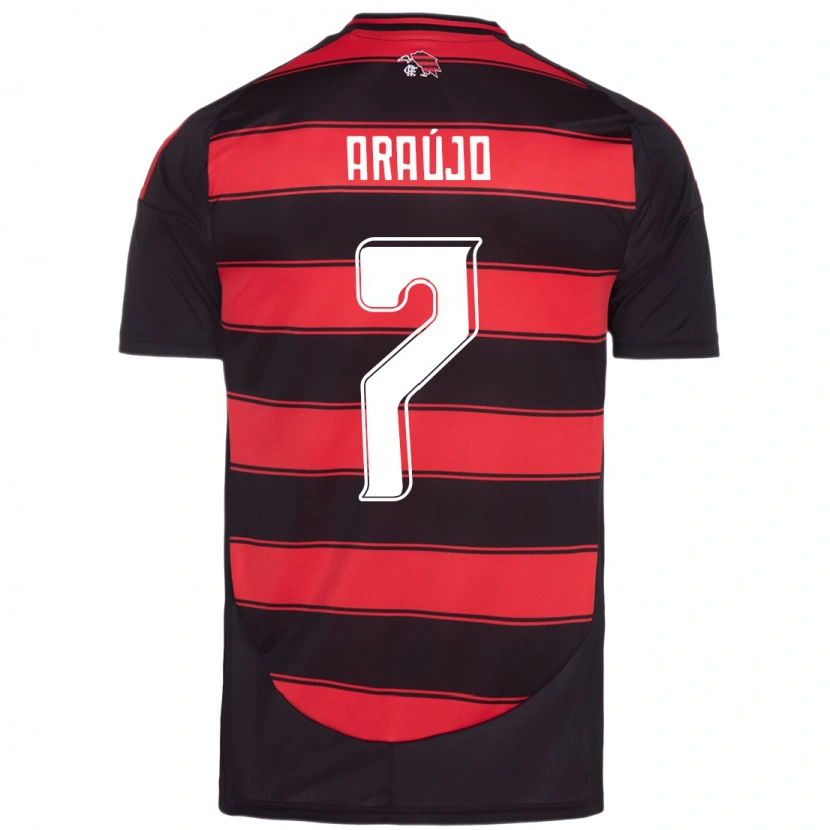 Danxen Mujer Camiseta Luiz Araújo #7 Blanco Rojo 1ª Equipación 2025/26 La Camisa