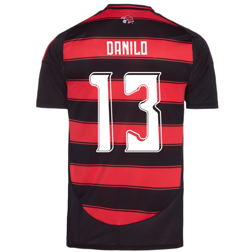 Danxen Mujer Camiseta Danilo #13 Blanco Rojo 1ª Equipación 2025/26 La Camisa