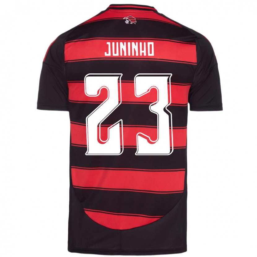 Danxen Mujer Camiseta Juninho #23 Blanco Rojo 1ª Equipación 2025/26 La Camisa